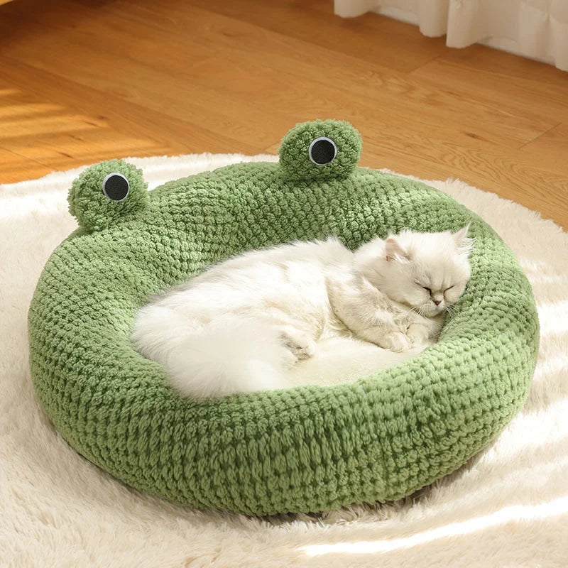 
                  
                    Froggy Fort-Small Frog Series XL Pet Cat House Autumn Winter Pet House Solid Pattern Breathable Comfortable PP Material
                  
                