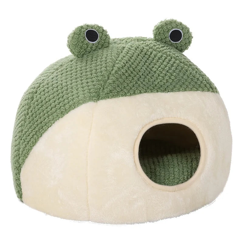 
                  
                    Froggy Fort-Small Frog Series XL Pet Cat House Autumn Winter Pet House Solid Pattern Breathable Comfortable PP Material
                  
                