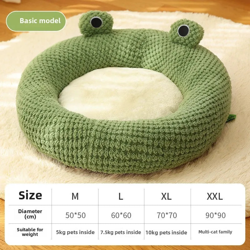 
                  
                    Froggy Fort-Small Frog Series XL Pet Cat House Autumn Winter Pet House Solid Pattern Breathable Comfortable PP Material
                  
                