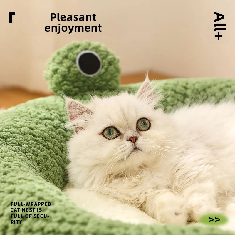 
                  
                    Froggy Fort-Small Frog Series XL Pet Cat House Autumn Winter Pet House Solid Pattern Breathable Comfortable PP Material
                  
                