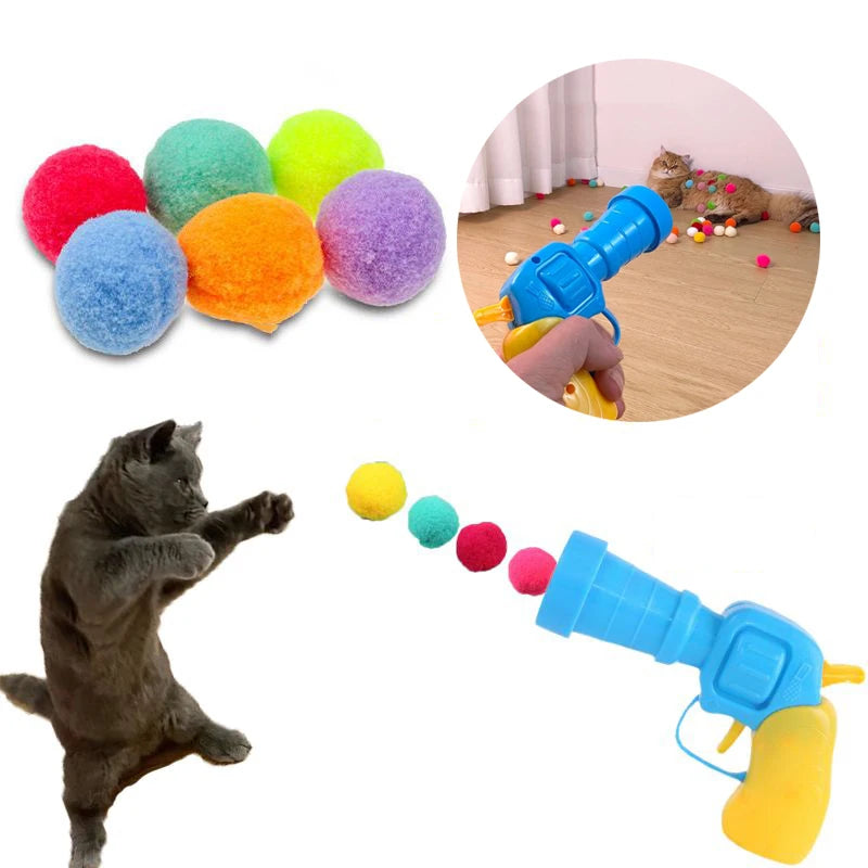 Pounce & Play Plush Ball Launcher