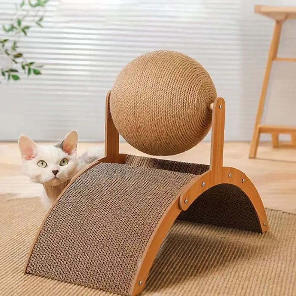 
                  
                    Purr-fectly Entertaining Cat Ball Scratcher! 🐾🎾
                  
                