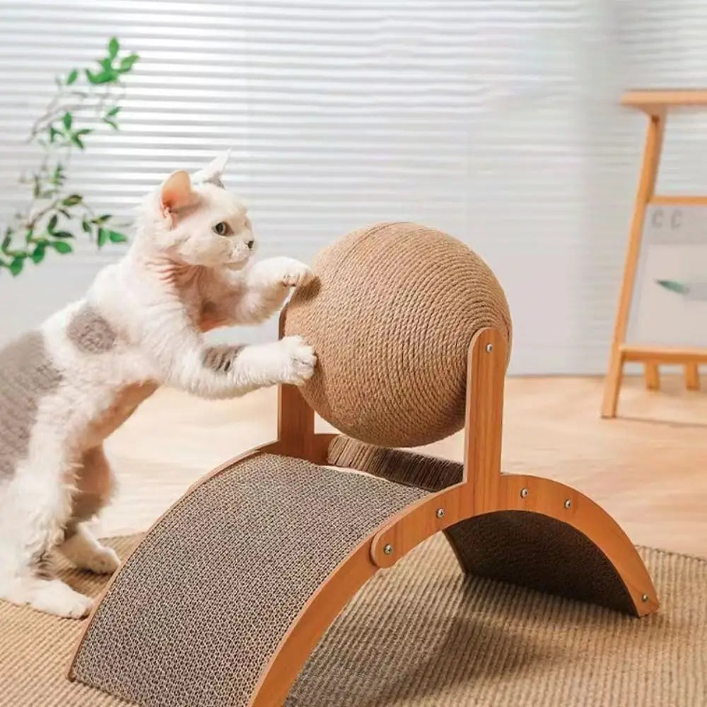 
                  
                    Purr-fectly Entertaining Cat Ball Scratcher! 🐾🎾
                  
                